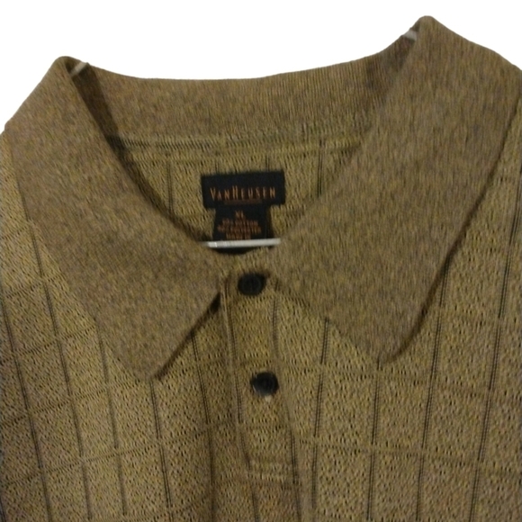 Van Heusen Long Sleeved Business/Casual Button Up Neck Collard Sweater XL - Picture 3 of 9